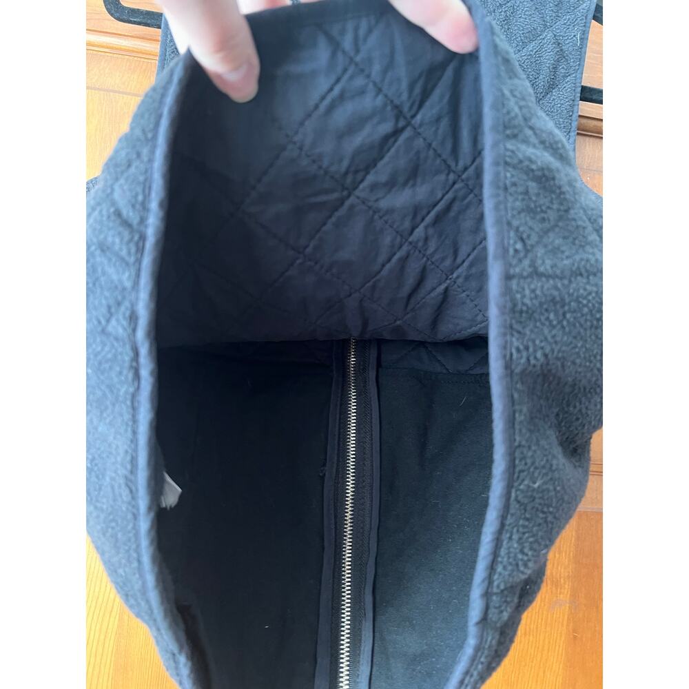 Abercrombie & Fitch Women’s Soft Shell Quilted Fleece Zip-Up Vest Black Size S - Picture 9 of 9